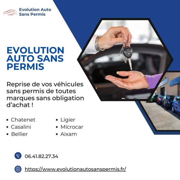 Reprise des véhicules sans permis de toutes marques