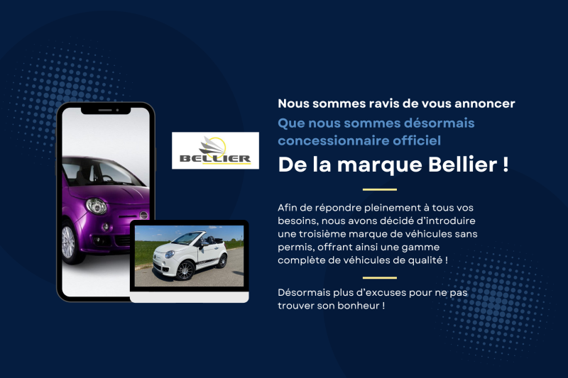Nous sommes ravis de vous annoncer que nous sommes désormais concessionnaire officiel de la marque Bellier !